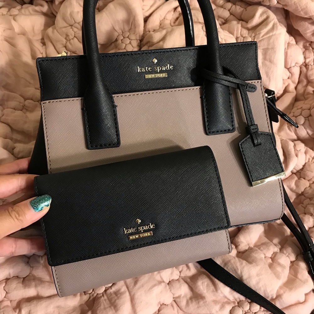 Kate Spade Satchel w/ matching wallet